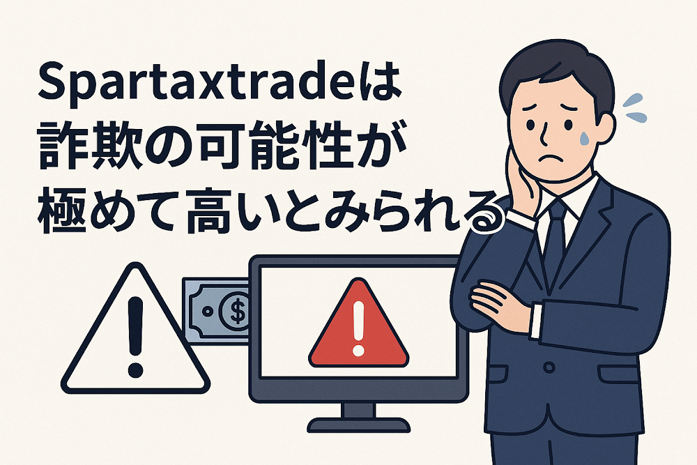 Spartaxtradeは詐欺の可能性が極めて高いとみられる