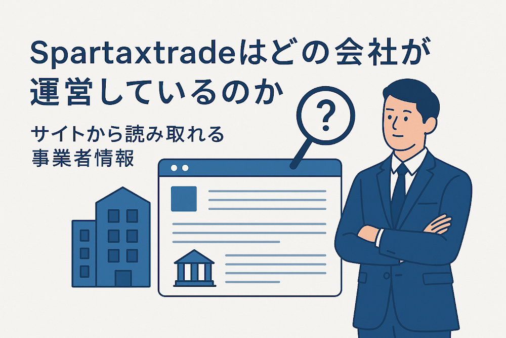 Spartaxtradeはどの会社が運営しているのか　サイトから読み取れる事業者情報