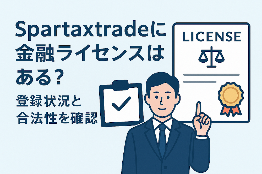 Spartaxtradeに金融ライセンスはある？登録状況と合法性を確認
