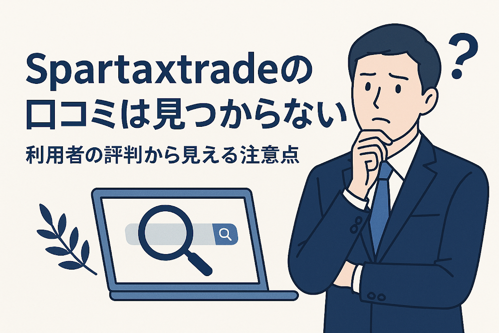 Spartaxtradeの口コミは見つからない　利用者の評判から見える注意点
