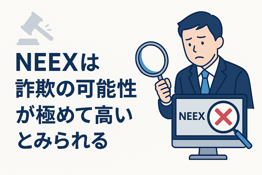 NEEXは詐欺の可能性が極めて高いとみられる