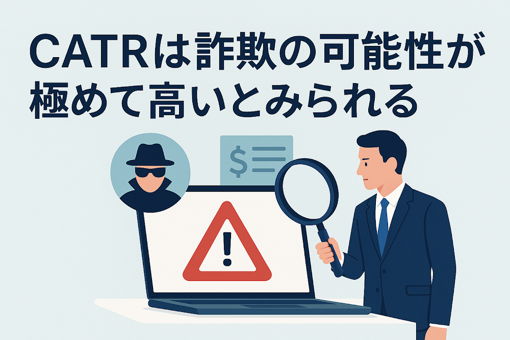 CATRは詐欺の可能性が極めて高いとみられる