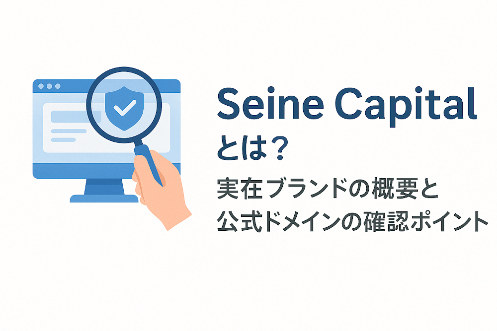 Seine Capitalとは？実在ブランドの概要と公式ドメインの確認ポイント