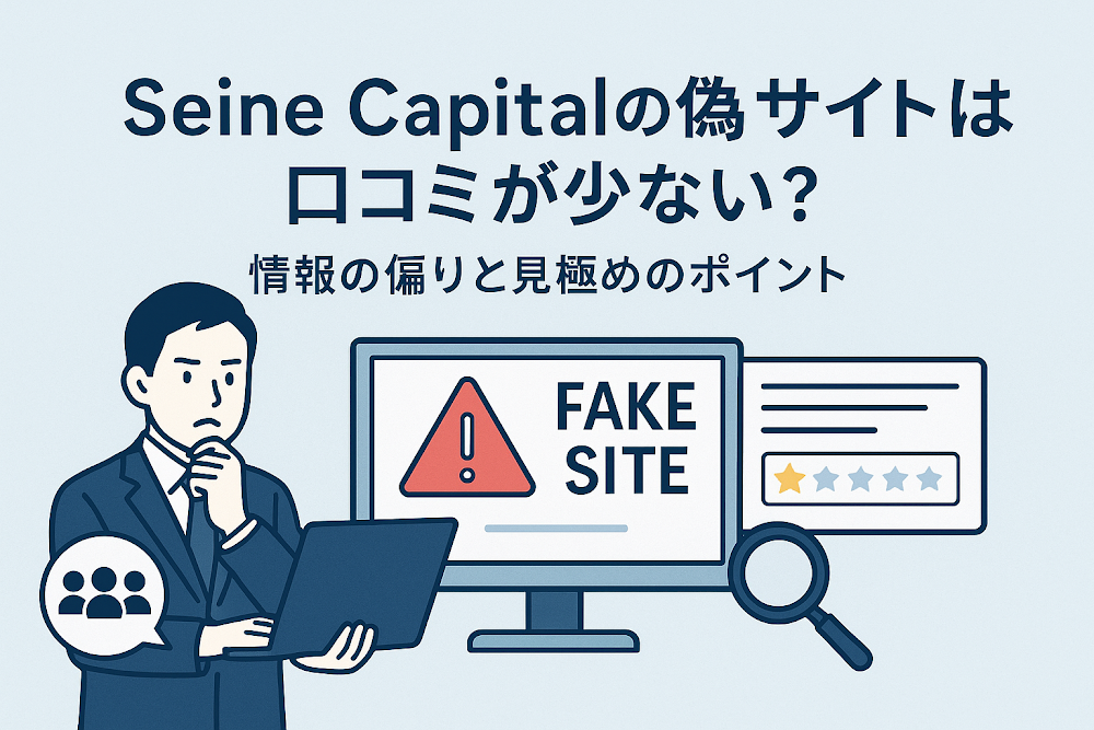 Seine Capitalの偽サイトは口コミが少ない？情報の偏りと見極めのポイント
