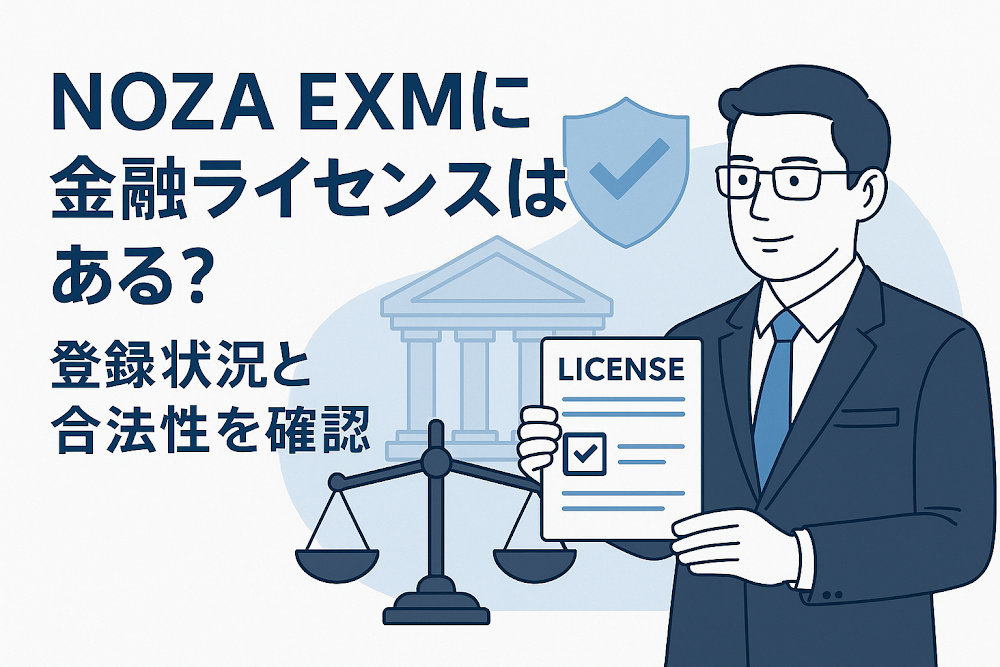 NOZA EXMに金融ライセンスはある?登録状況と合法性を確認