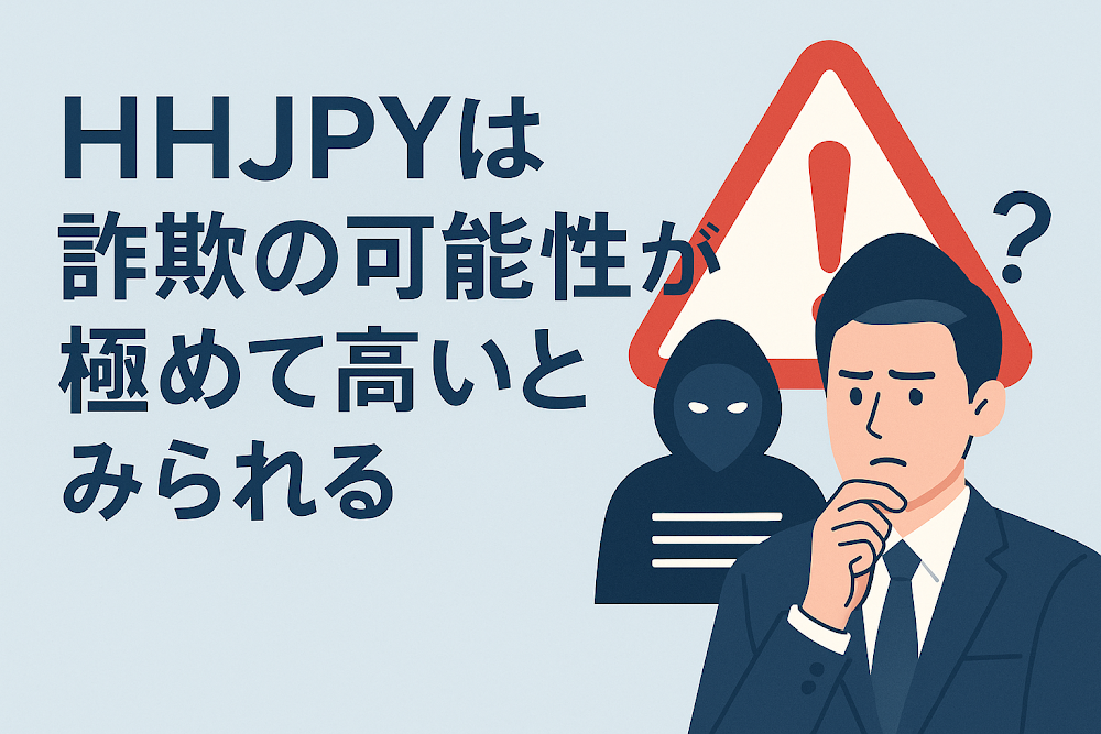 HHJPYは詐欺の可能性が極めて高いとみられる