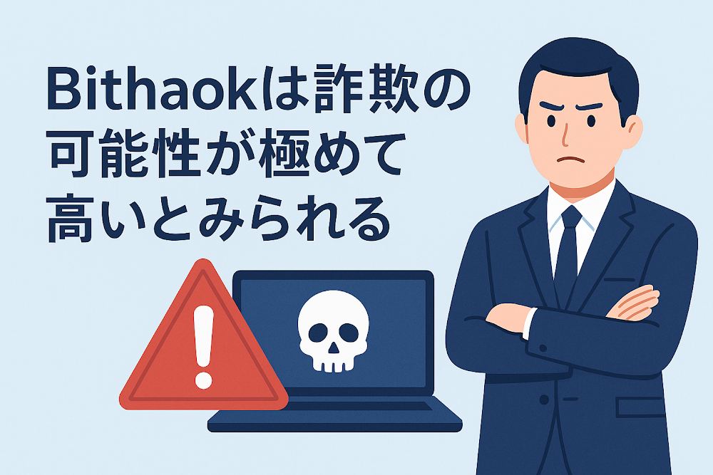 Bithaokは詐欺の可能性が極めて高いとみられる