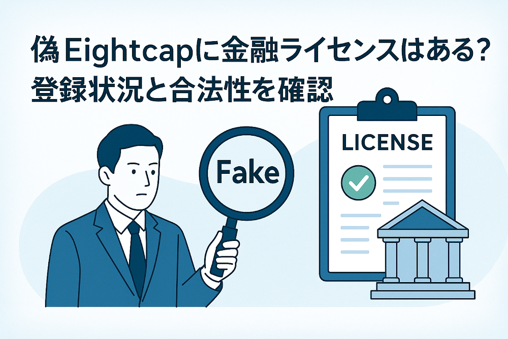 偽Eightcapに金融ライセンスはある？登録状況と合法性を確認