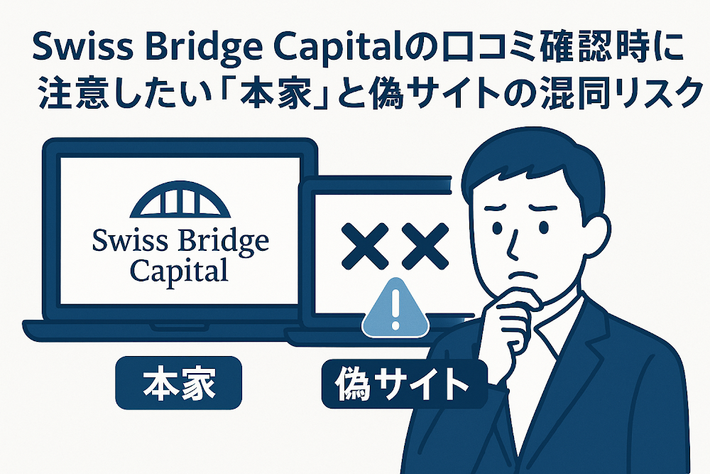 Swiss Bridge Capitalの口コミ確認時に注意したい「本家」と偽サイトの混同リスク