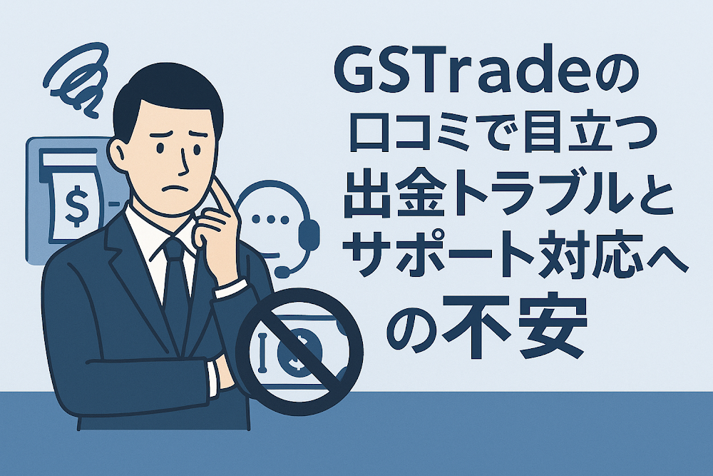 GSTradeの口コミで目立つ出金トラブルとサポート対応への不安