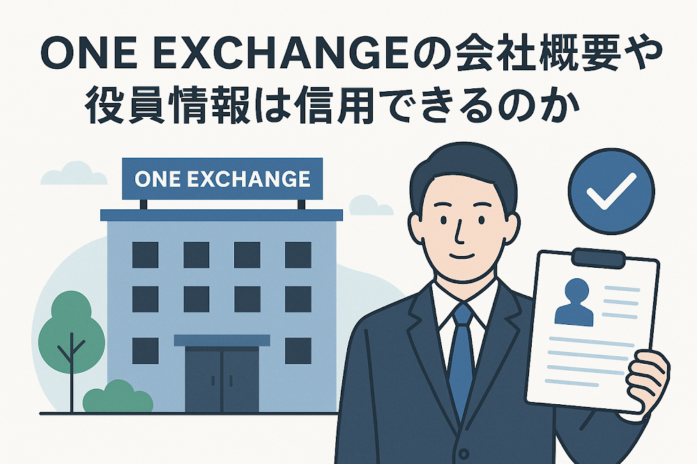 ONE EXCHANGEの会社概要や役員情報は信用できるのか