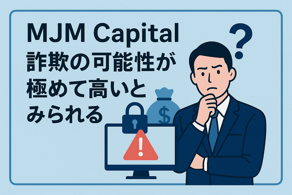 MJM Capitalは詐欺の可能性が極めて高いとみられる
