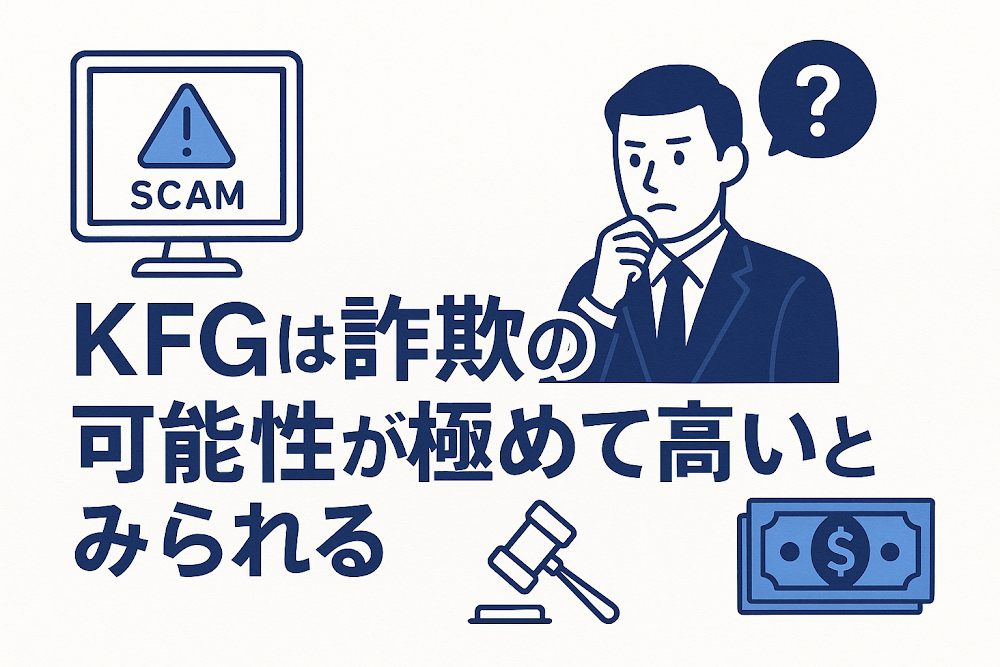 KFGは詐欺の可能性が極めて高いとみられる