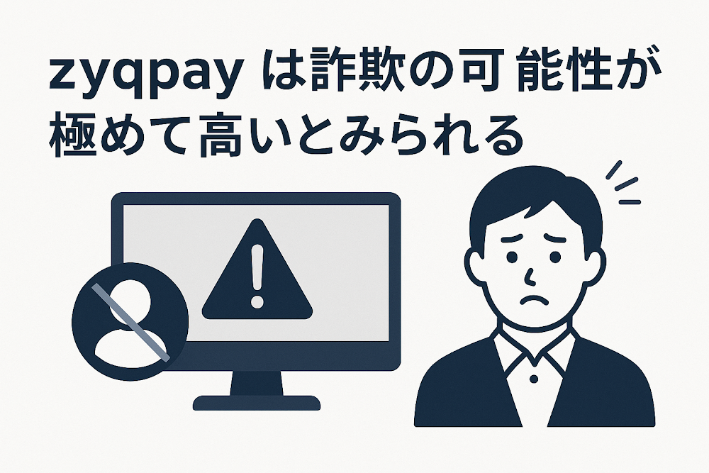 zyqpayは詐欺の可能性が極めて高いとみられる