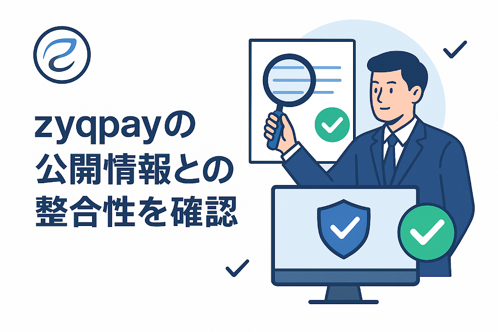 zyqpayの公開情報との整合性を確認