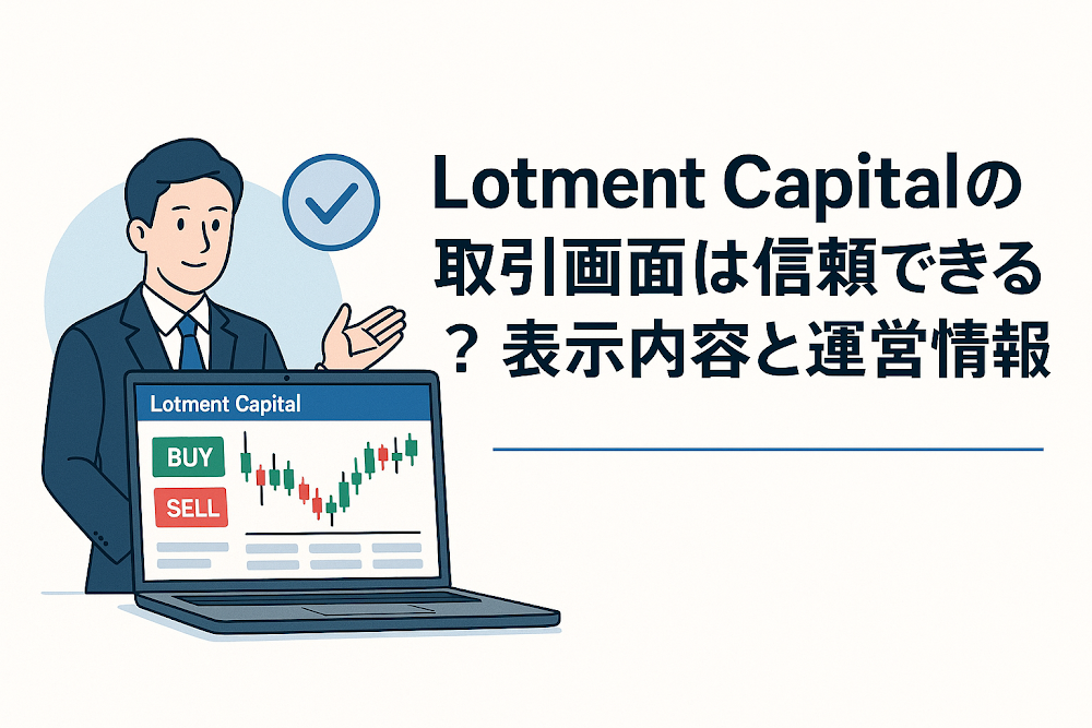 Lotment Capitalの取引画面は信頼できる？表示内容と運営情報を調査
