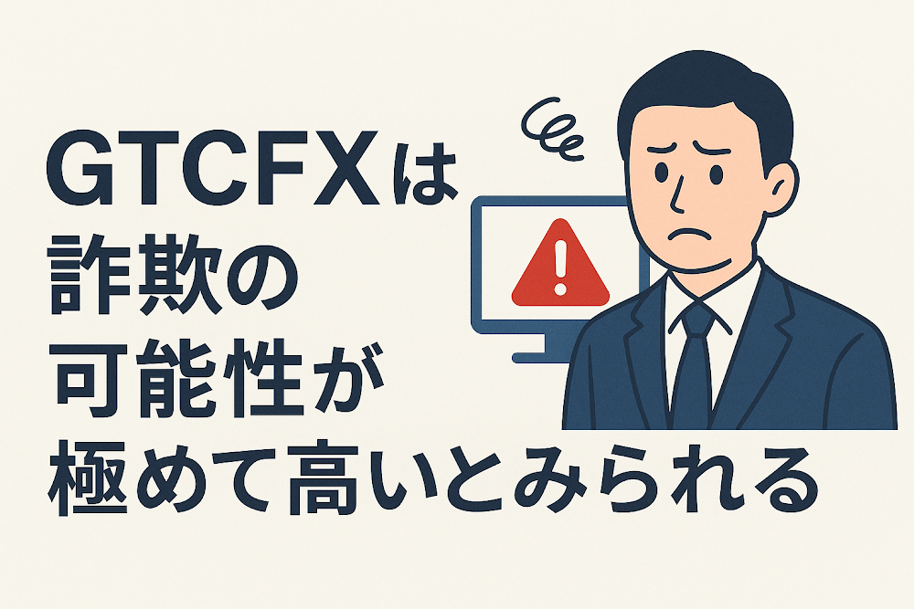 GTCFXは詐欺の可能性が極めて高いとみられる
