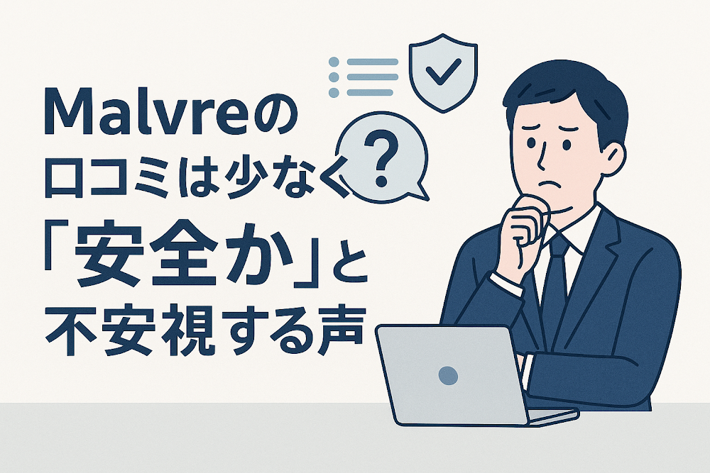 Malvreの口コミは少なく「安全か」と不安視する声