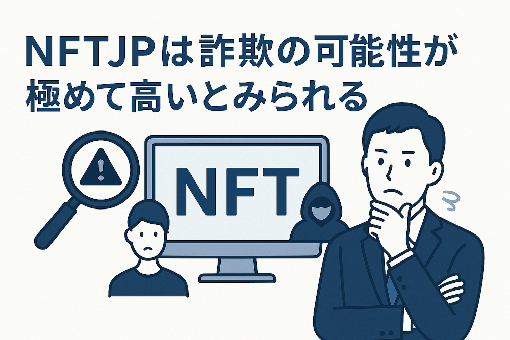 NFTJPは詐欺の可能性が極めて高いとみられる