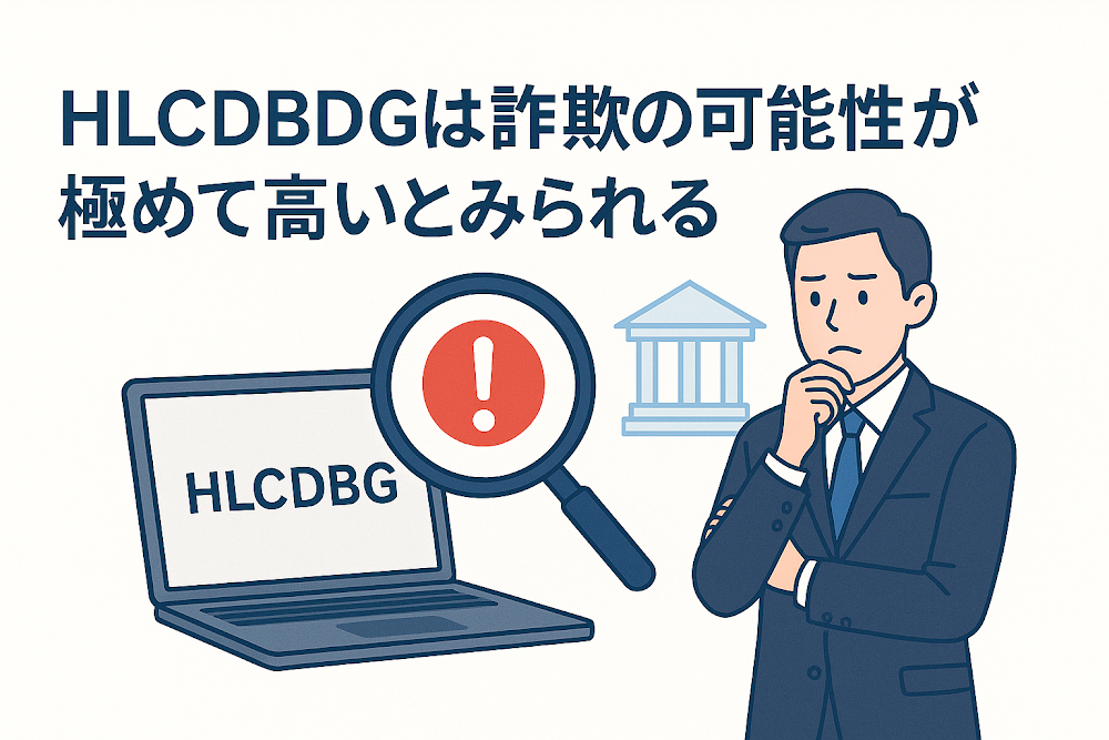 HLCDBDGは詐欺の可能性が極めて高いとみられる