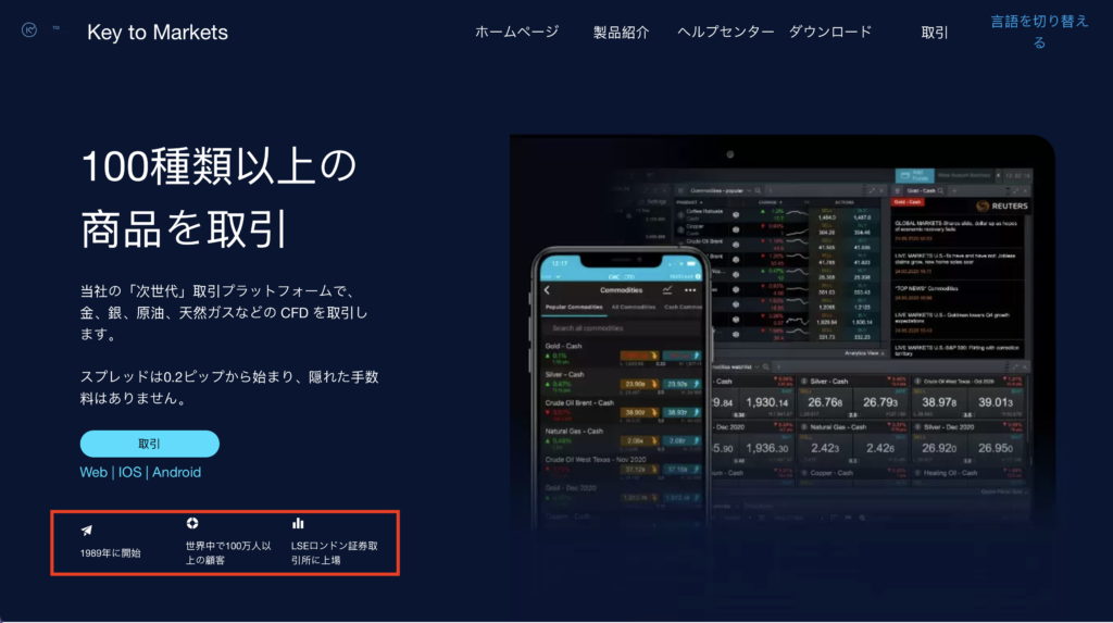 Key to Markets偽サイト