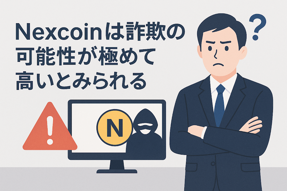 Nexcoin（nexcoinlucky.com）は詐欺の可能性が極めて高いとみられる