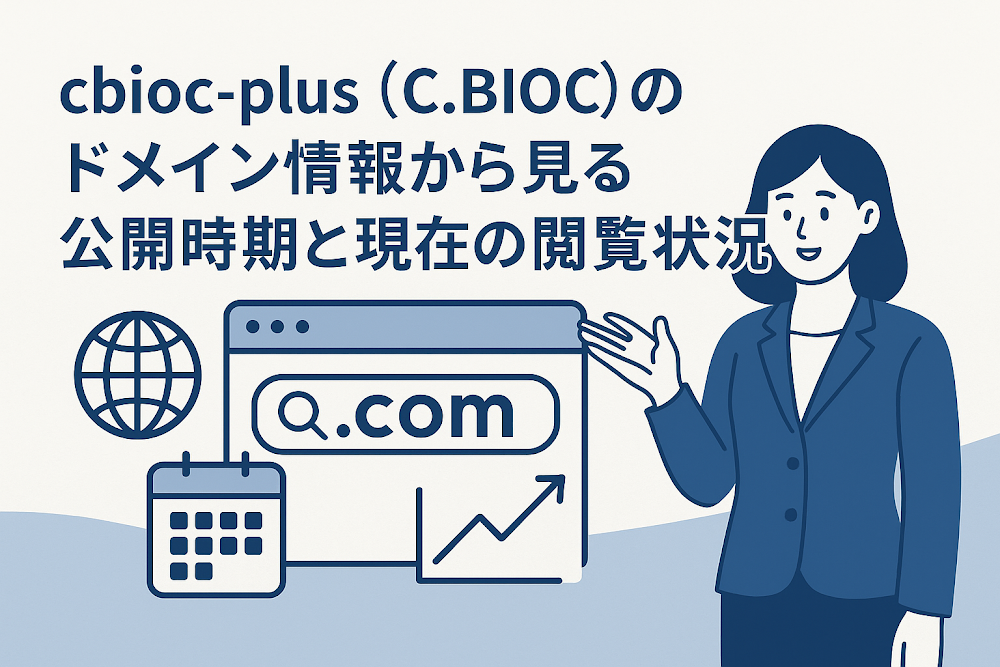 cbioc-plus(C.BIOC)のドメイン情報から見る公開時期と現在の閲覧状況