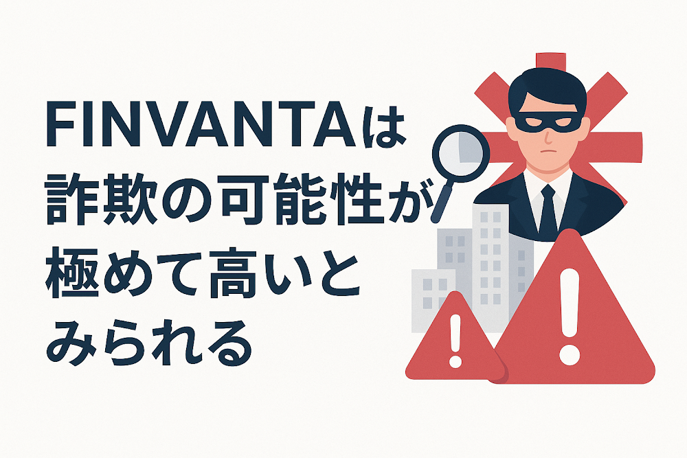 FINVANTAは詐欺の可能性が極めて高いとみられる