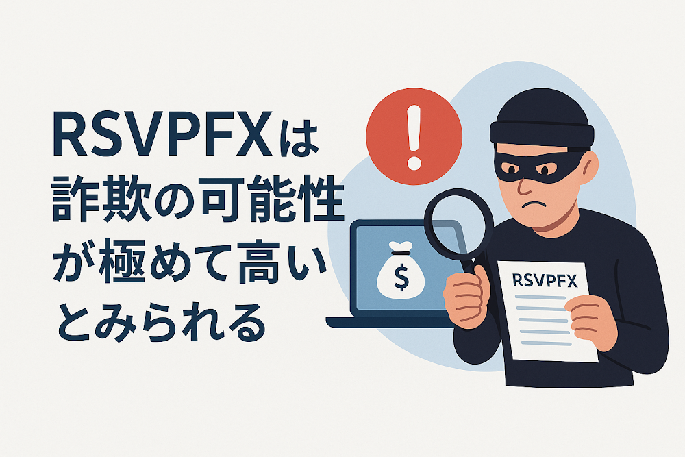 RSVPFXは詐欺の可能性が極めて高いとみられる