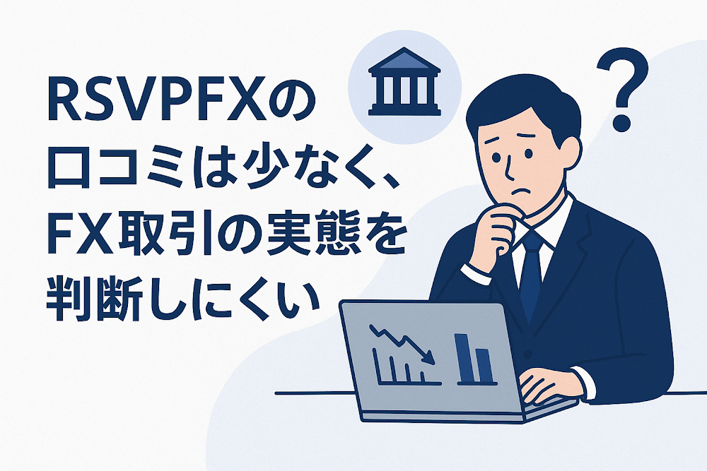 RSVPFXの口コミは少なく、FX取引の実態を判断しにくい