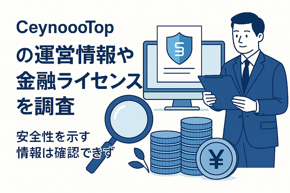 CeynoooTopの運営情報や金融ライセンスを調査 安全性を示す情報は確認できず