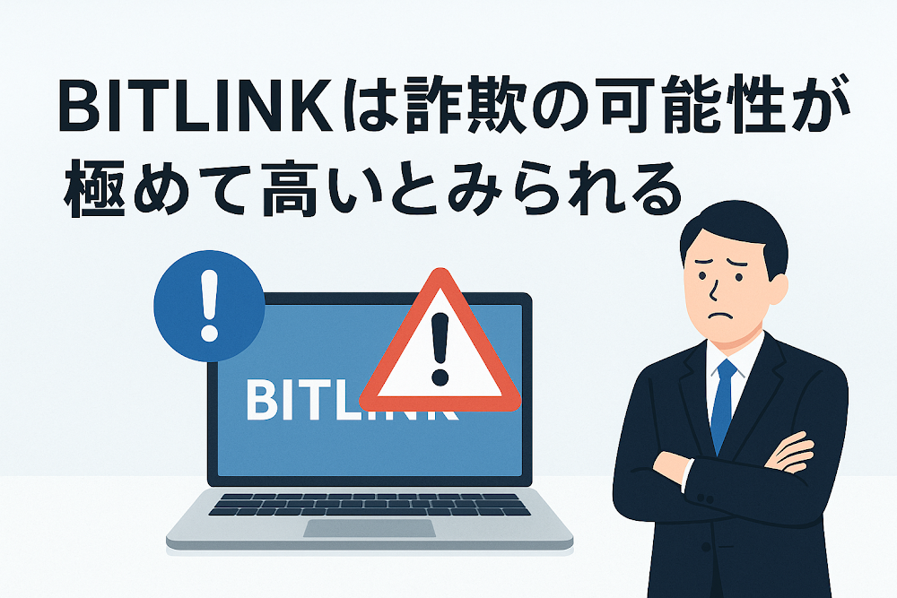 BITLINKは詐欺の可能性が極めて高いとみられる