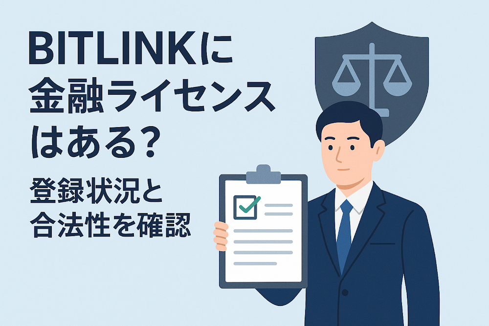 BITLINKに金融ライセンスはある？登録状況と合法性を確認