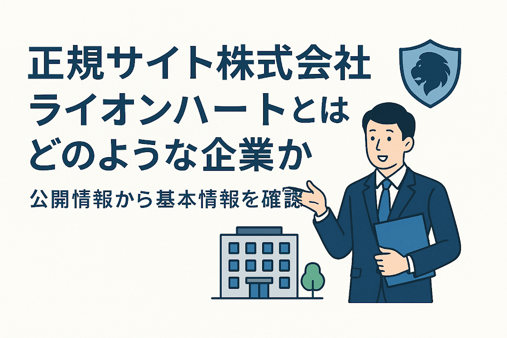正規サイト株式会社ライオンハートとはどのような企業か 公開情報から基本情報を確認