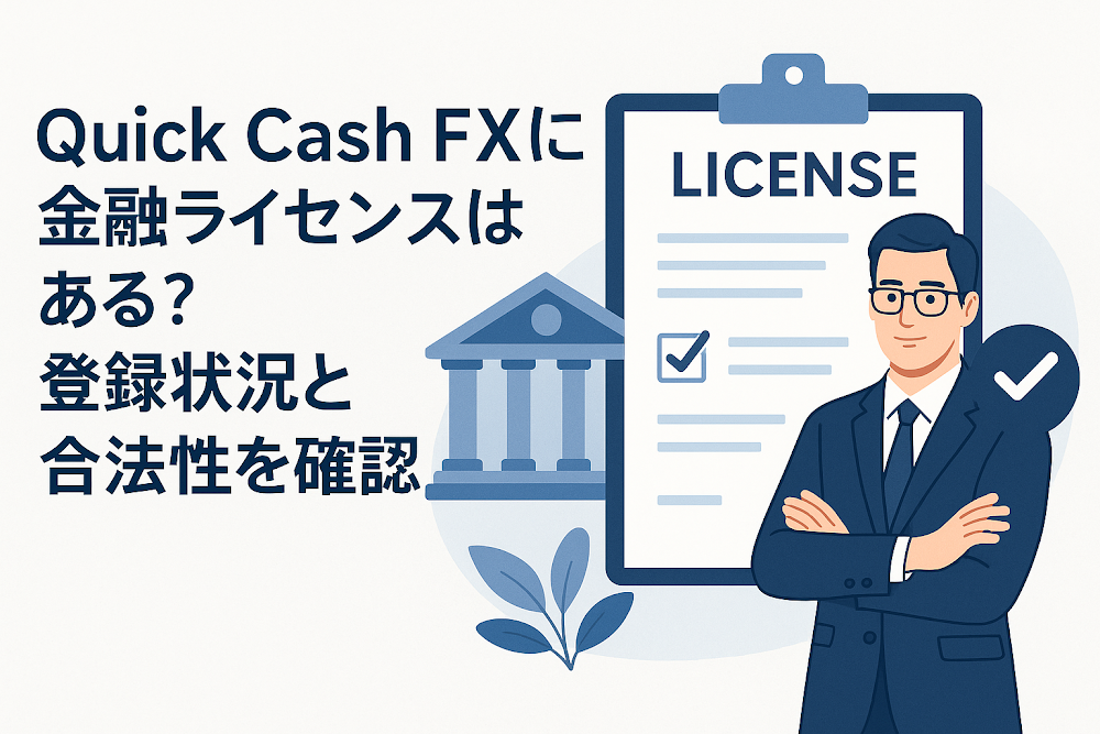 Quick Cash FXに金融ライセンスはある?登録状況と合法性を確認