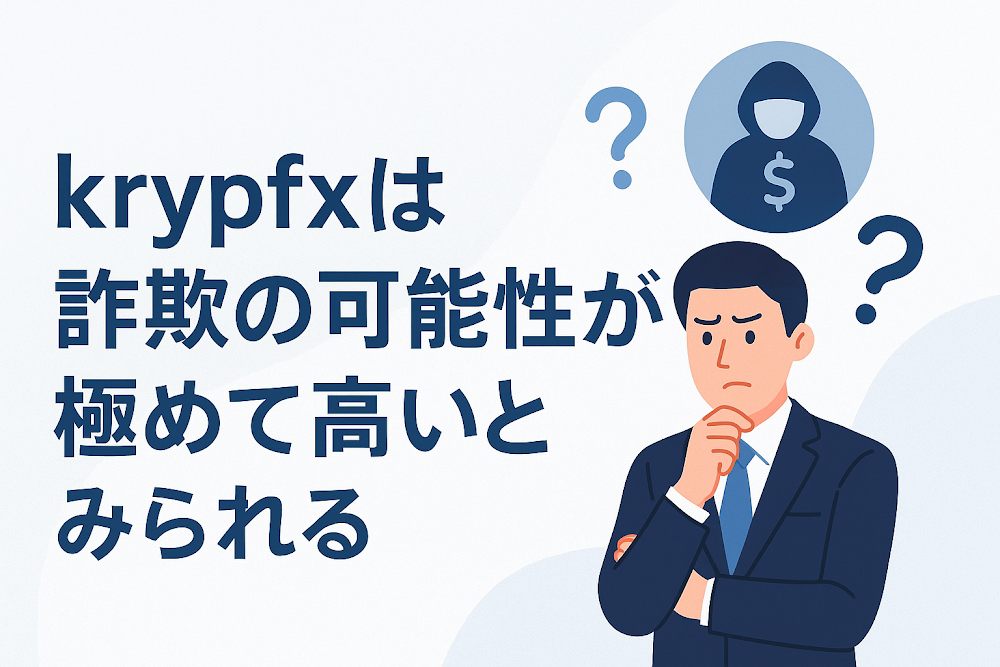 krypfxは詐欺の可能性が極めて高いとみられる