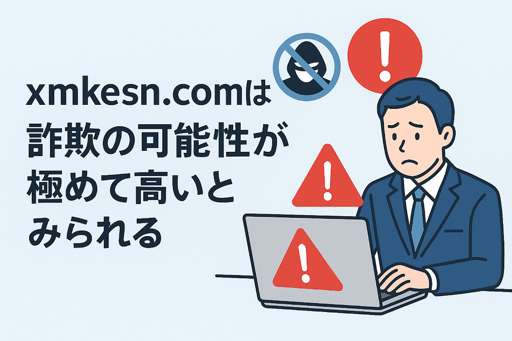 xmkesn.comは詐欺の可能性が極めて高いとみられる