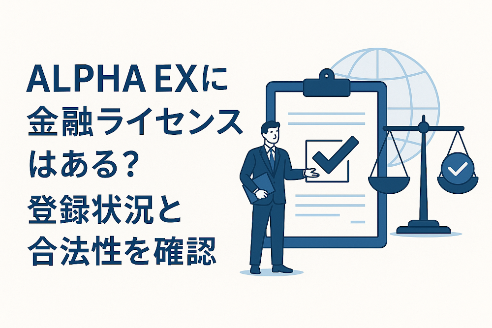 ALPHA EXに金融ライセンスはある?登録状況と合法性を確認