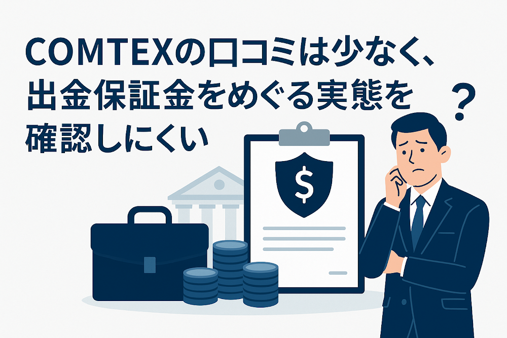 COMTEX（comtexz.cc）の口コミは少なく、出金保証金をめぐる実態を確認しにくい