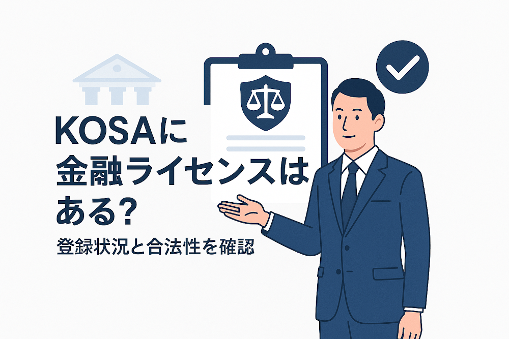 KOSAに金融ライセンスはある?登録状況と合法性を確認