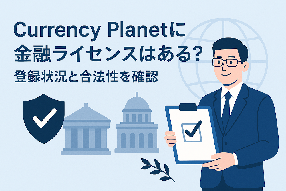 Currency Planetに金融ライセンスはある?登録状況と合法性を確認