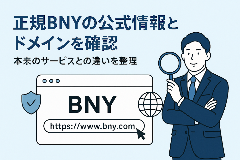 正規BNYの公式情報とドメインを確認 本来のサービスとの違いを整理