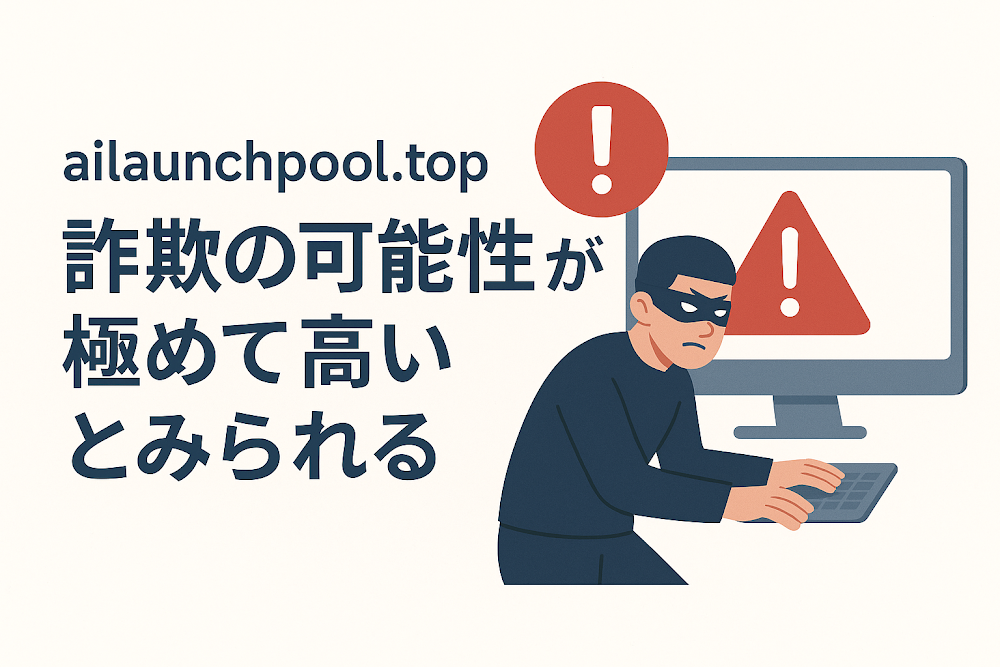 ailaunchpool.topは詐欺の可能性が極めて高いとみられる