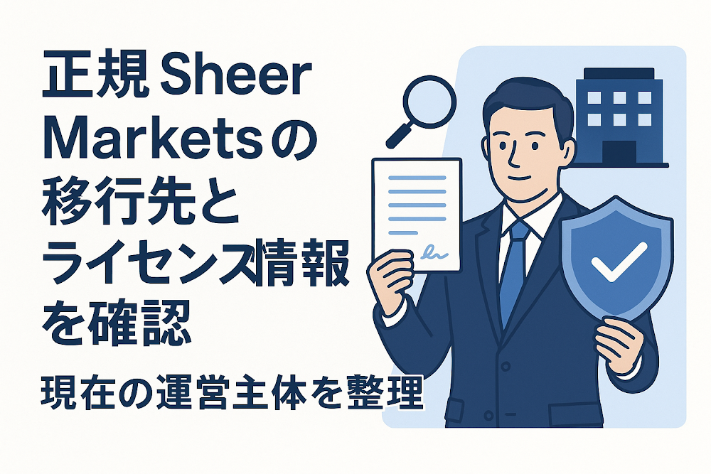 正規Sheer Marketsの移行先とライセンス情報を確認　現在の運営主体を整理
