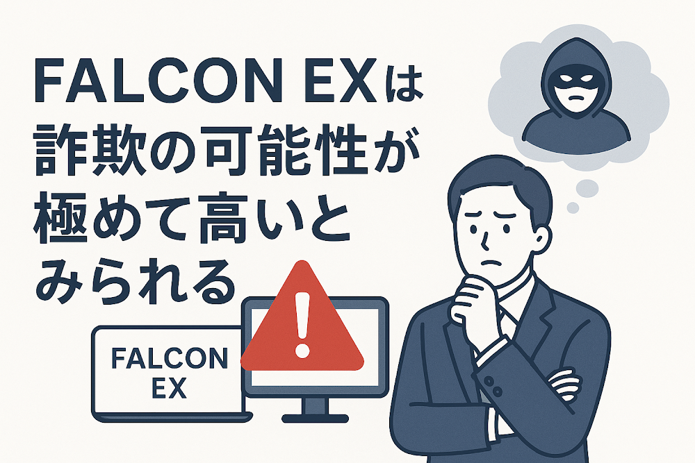 FALCON EXは詐欺の可能性が極めて高いとみられる
