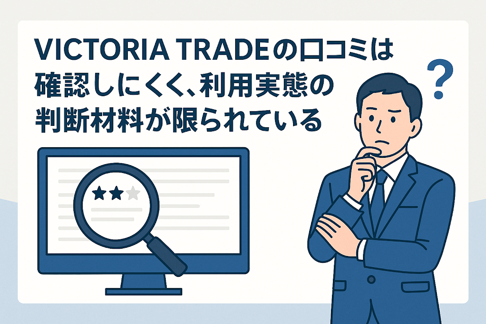 VICTORIA TRADE（vict-serv.com）の口コミは確認しにくく、利用実態の判断材料が限られている