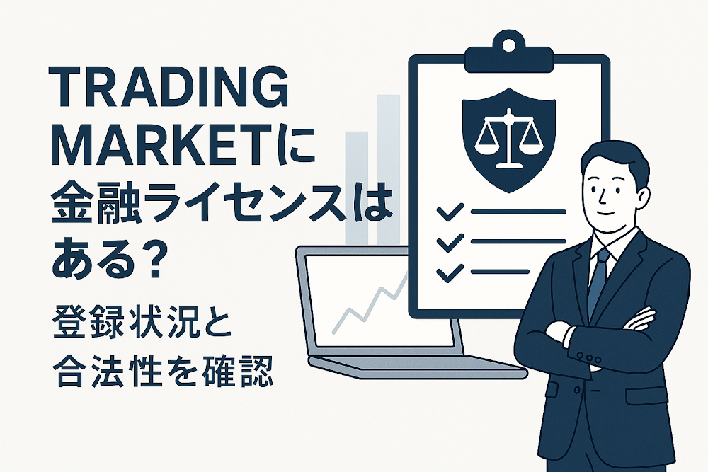 TRADING MARKET(tradingmarket.pro)に金融ライセンスはある?登録状況と合法性を確認