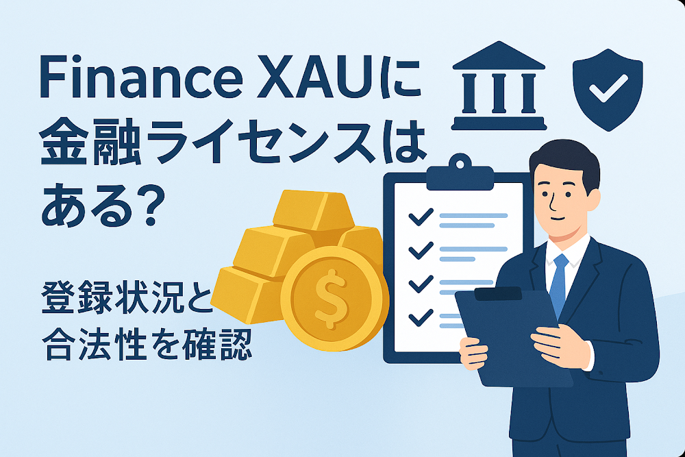 Finance XAUに金融ライセンスはある？登録状況と合法性を確認