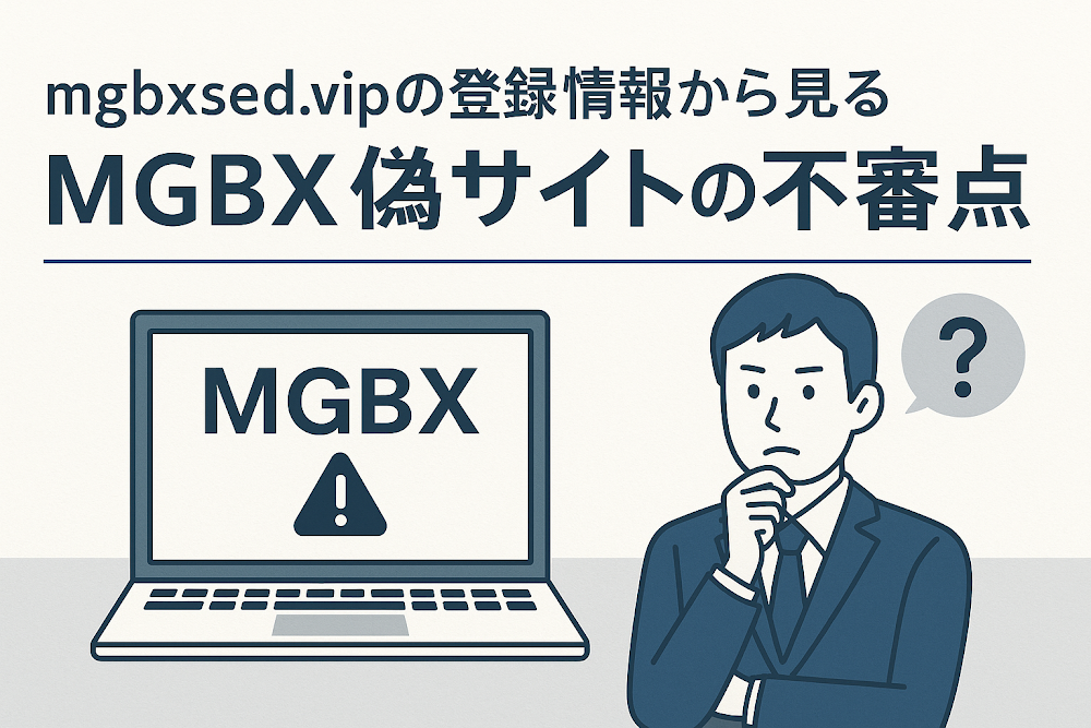 mgbxsed.vipの登録情報から見るMGBX偽サイトの不審点