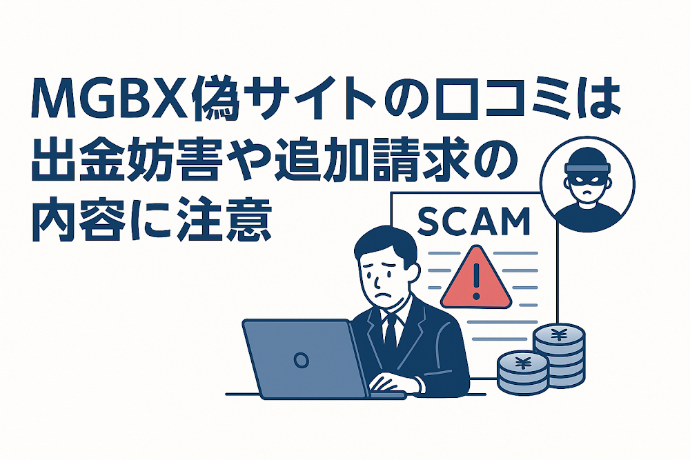 MGBX偽サイトの口コミは出金妨害や追加請求の内容に注意